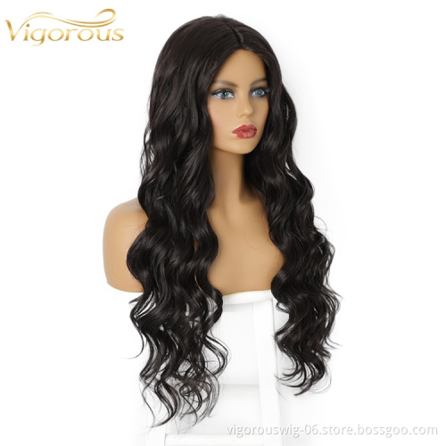 Plucked Hairlinde Wavy Cheap High Quality For Black Women Heat Resistant Hair Extension Lacefront Synthetic Wigs